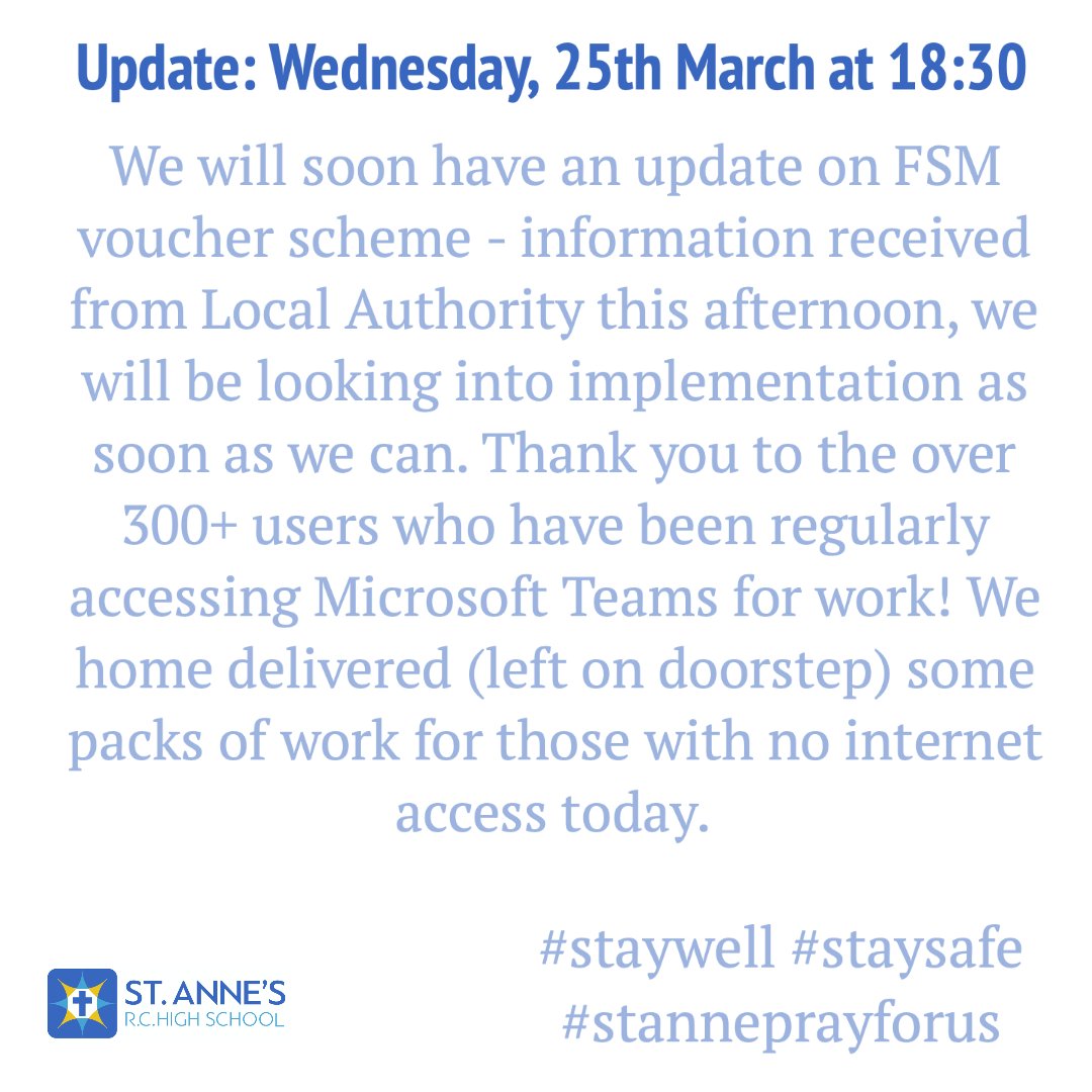 StAnnesRCVA's tweet photo. Update! #staywell #staysafe #stanneprayforus https://t.co/184EU4HmYS