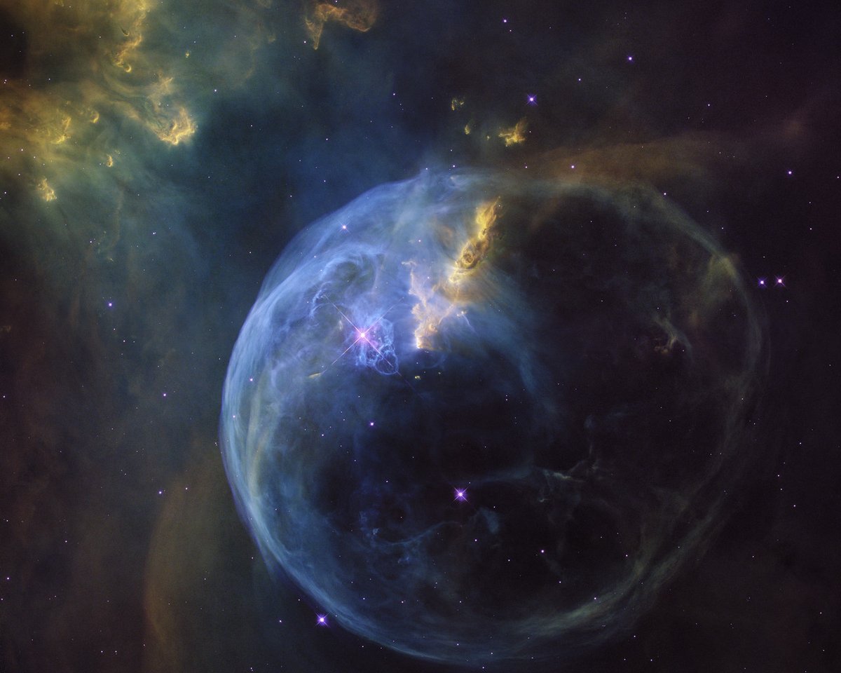 Here's the Bubble Nebula (NGC 7635) in Cassiopeia.Image: Hubble/ESA