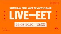 VoedselbankenNL's tweet photo. Honig organiseert samen met verschillende BN'ers een digitaal benefietdiner waarmee ze geld inzamelen voor de Voedselbank! Kom jij morgen om 18:00 ook mee eten vanaf je smartphone of laptop? 🍽Tijdens 'Live Eet' schuif je ook aan? https://t.co/91BIG18XSq #staysafeengeef #doneer https://t.co/zGPONtXV8l