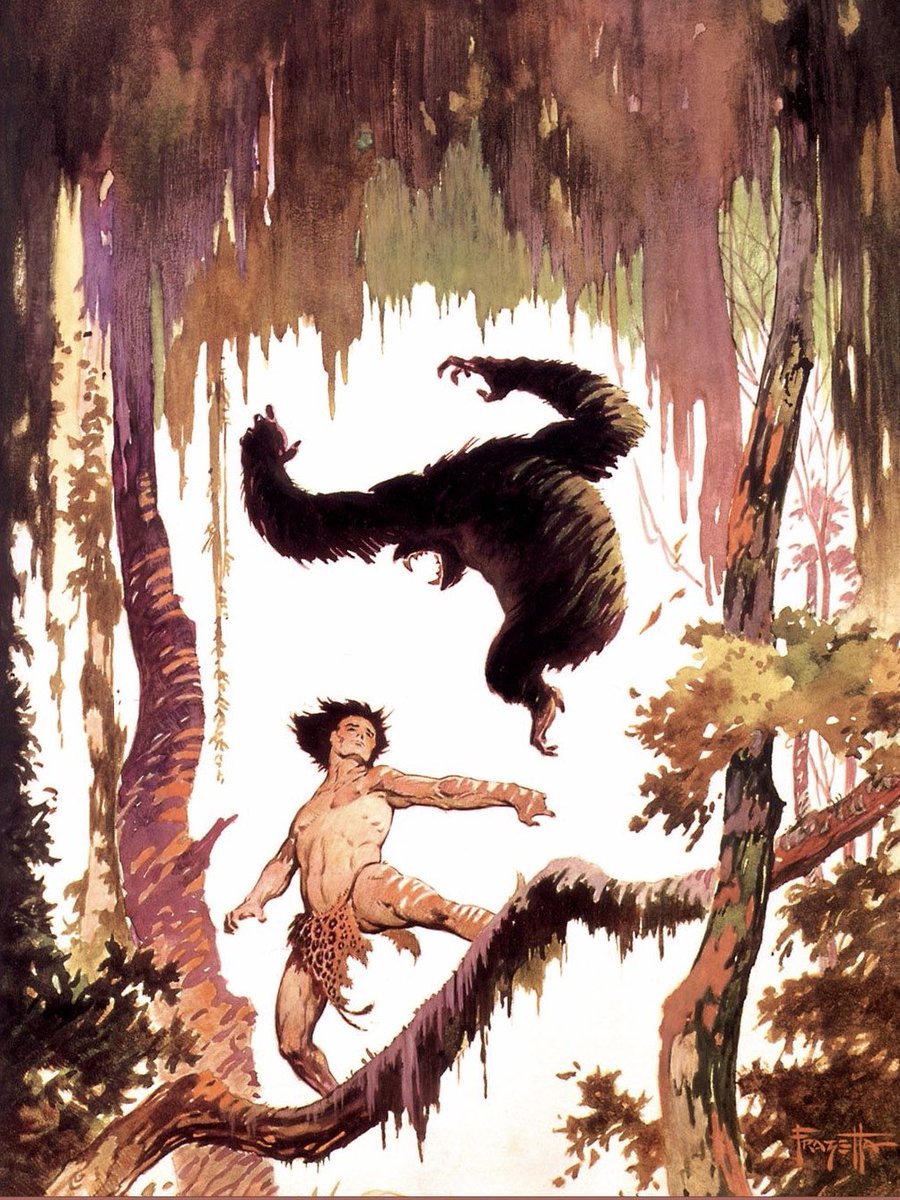 frazettagirls's tweet photo. Jungle Tales of Tarzan

“When I drew Tarzan, I would fantasize I was Tarzan and know what it feels like.” -Frank Frazetta https://t.co/RwEnJsoeNm