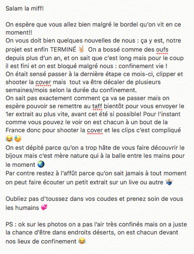FLASH INFO CONFINEMENT : ON A TERMINÉ LE PROJET🚨