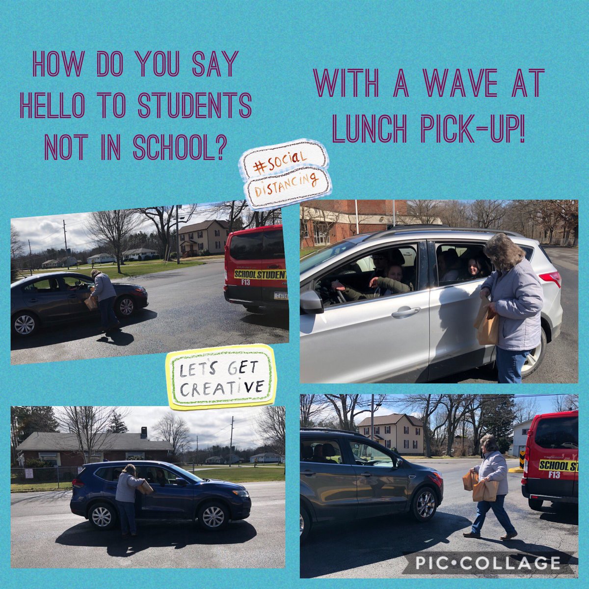 A distance-appropriate stop by Sandycreek Elementary today! #hellostudents <a href="/FASDWellness/">FASD Wellness</a>