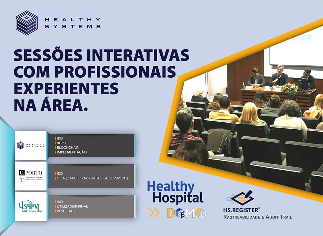 HLTSYS's tweet photo. Healthy Hospital HS.REGISTER Audit-Trail | Agradecemos a todos quanto contribuiram no dia 06 de março para uma das principais discussões sobre rastreabilidade segura da informação. 
https://t.co/nWsWNAEIhQ

#hltsys #HSREGISTER #FCUP #ULSM #ANI #NORTE2020 https://t.co/SG9b1JtvH1