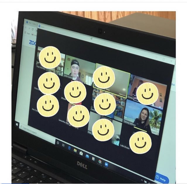 MrsWilsonNorth's tweet photo. First @Zoom meeting a success! Thanks Leslie for the cool picture! 6th graders- See you Friday! #YouMatter #StayConnected https://t.co/2lQ2TbW9ot