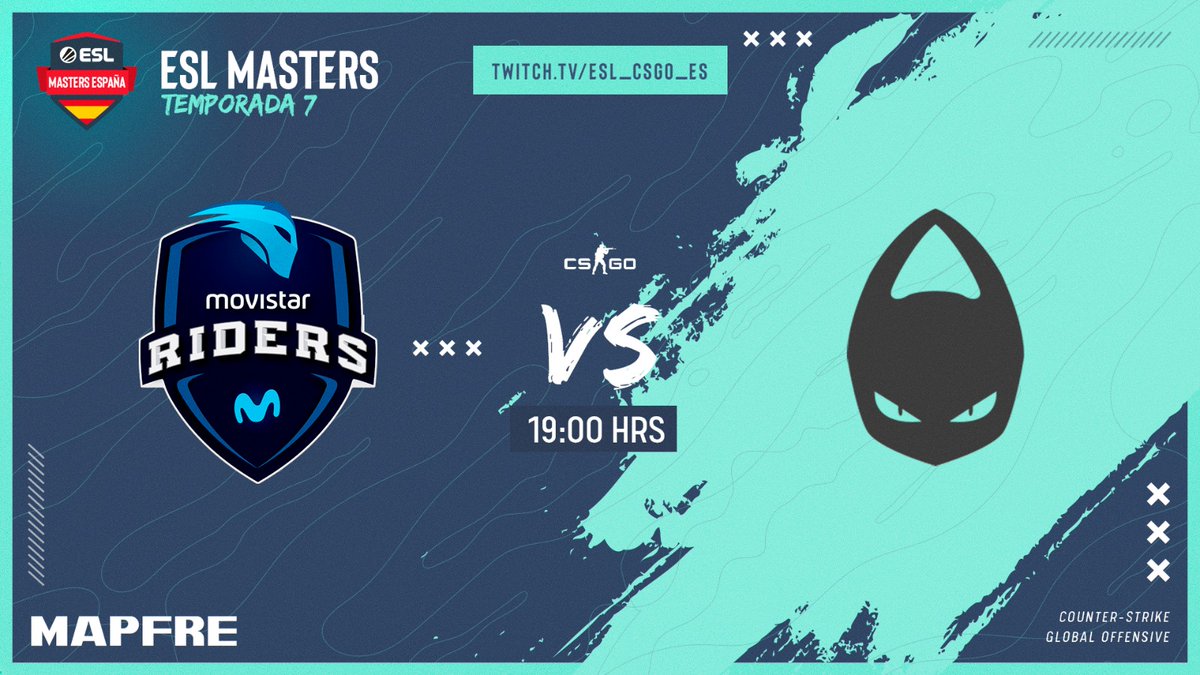 ESLspain's tweet photo. Si te los encuentras, corre y escóndete ¡Su puntería es letal! 💥
Vaya partido para comenzar la #ESLMastersCS @eSportsMAPFRE. Sigue el lunes 30 el duelo entre @Movistar_Riders y @x6tence con 🎙 @Muit0z y @x9nium. 
💻 https://t.co/T6meSosJod https://t.co/0yOuIL6Dr6