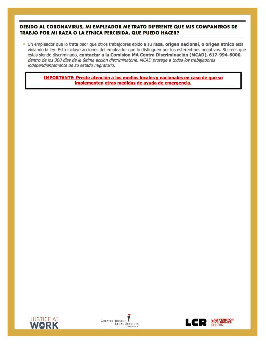 Conozca sus derechos laborales durante el coronavirus! jatwork.org/know-your-work…