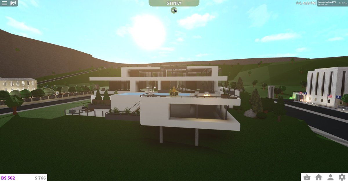 Bloxburg Hillside Mansion Modern