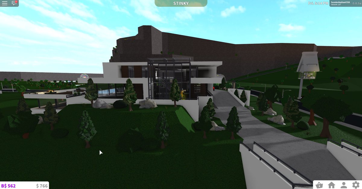 Roblox Bloxburg Houses Modern Hillside