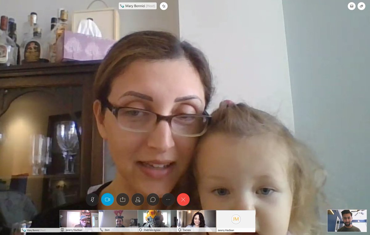 ITWeapons's tweet photo. How the @ITWeapons #Marketing and #Communications team stays in touch while working from home! #itweapons #remotework #culture #oneteam https://t.co/5RYeBG90am