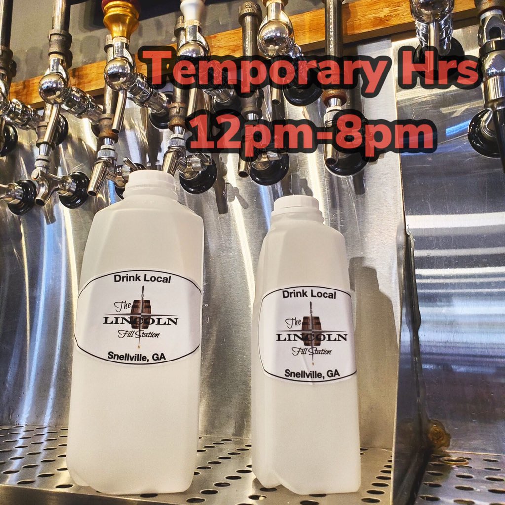 We’d love to thank everyone for their continued support. A small reminder that we are TO-GO only until at least April 6th. Gift cards, growlers (we are switching to disposable plastic for the time being), and packaged beer are still in large supply. Adjusted hours will be 12-8!