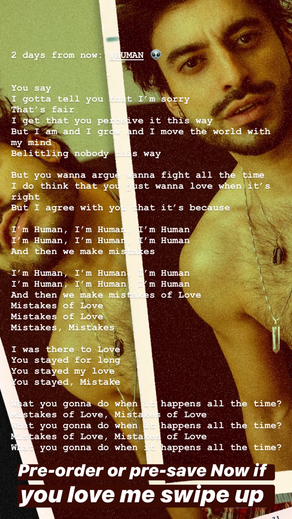 Jade Hassoune 2 Days From Now Human Lyrics Below Pre Order Or Pre Save Now If You Love Me T Co Pf7kfixgjj J4de Newmusic Lovelettertoafandom T Co Homesrxenx Twitter