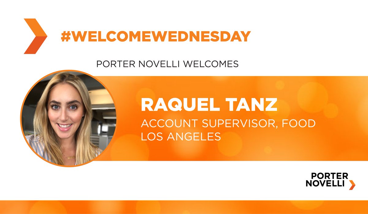 We're excited to welcome Raquel Tanz, the newest addition to our #Food practice in L.A. She brings a passion for food and integrated communications campaigns to our growing team. #WelcomeWednesday