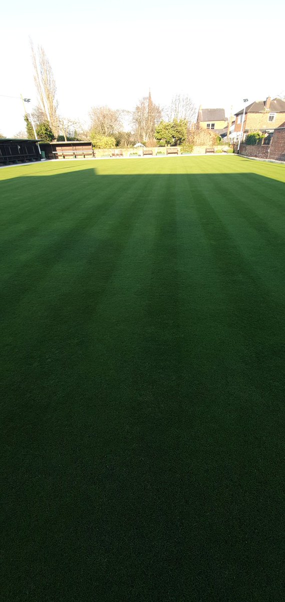 Nice bit exercise this afternoon mowing , keeping the greens in good condition nobody on the green or round me