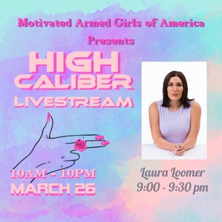 TheMAGoA's tweet photo. πππππππ
Join Us Thursday #March26 for a
#HighCaliberLivestream: Rally for #2A
10AM - 10PM EST on YouTube
https://t.co/5NwVUTUTgc
#LauraLoomer is the most censored woman on social media & Congressional Candidate FL-21. Don't miss this opportunity! #GetLoomered #StopTheBias https://t.co/QSgfNkRTmt