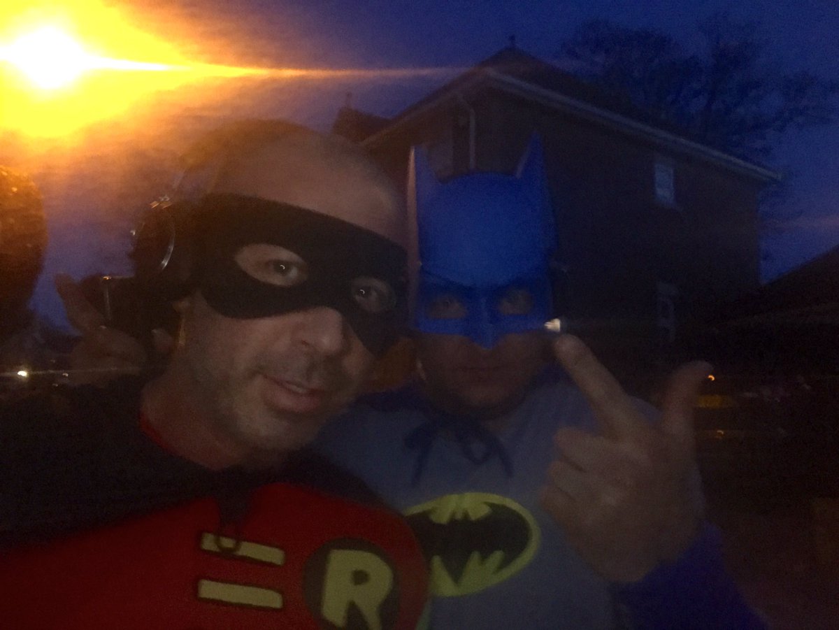 hattonvip's tweet photo. In line with government recommendations and only being allowed to go out a play and exercise once a day out comes Batman and Robin https://t.co/0jLaYEhXaR