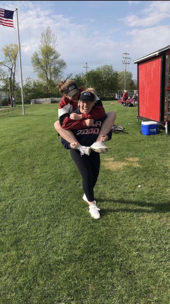 Adele &amp; Peighton missing playing the game and looking forward to the season! #Raiderstrong