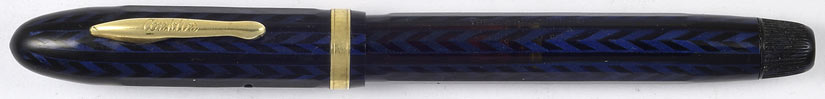 vintagepens's tweet photo. New listings: a lovely Royal Blue V-Line Nozac, 5M size, c. 1937, plus a most uncommon Swan Inksight Self-Filler -- a pre-WW1 bulb-filler with glass portholes in the barrel: https://t.co/v6g85QEFRD #vintagepens #fountainpen #Swanpen #Conklinpen https://t.co/CCmoPgKaLm