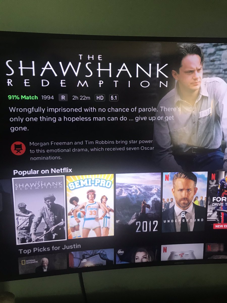 jpclemmerr's tweet photo. @WilcoxStuff Thought I’d let you know, no more excuses Wilcox, it’s on Netflix now! #BeanBag https://t.co/9OKdp6TZ67
