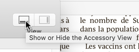 betalogue's tweet image. Is it just me, or is this mouse pointer to open the “Accessory View” in #ScriptEditor in @apple’s #macOS (#Mojave) completely broken?
It does not even appear half of the time, and when it does, click-and-drag doesn’t work.
I ended up using the toolbar button instead…
Sigh.
