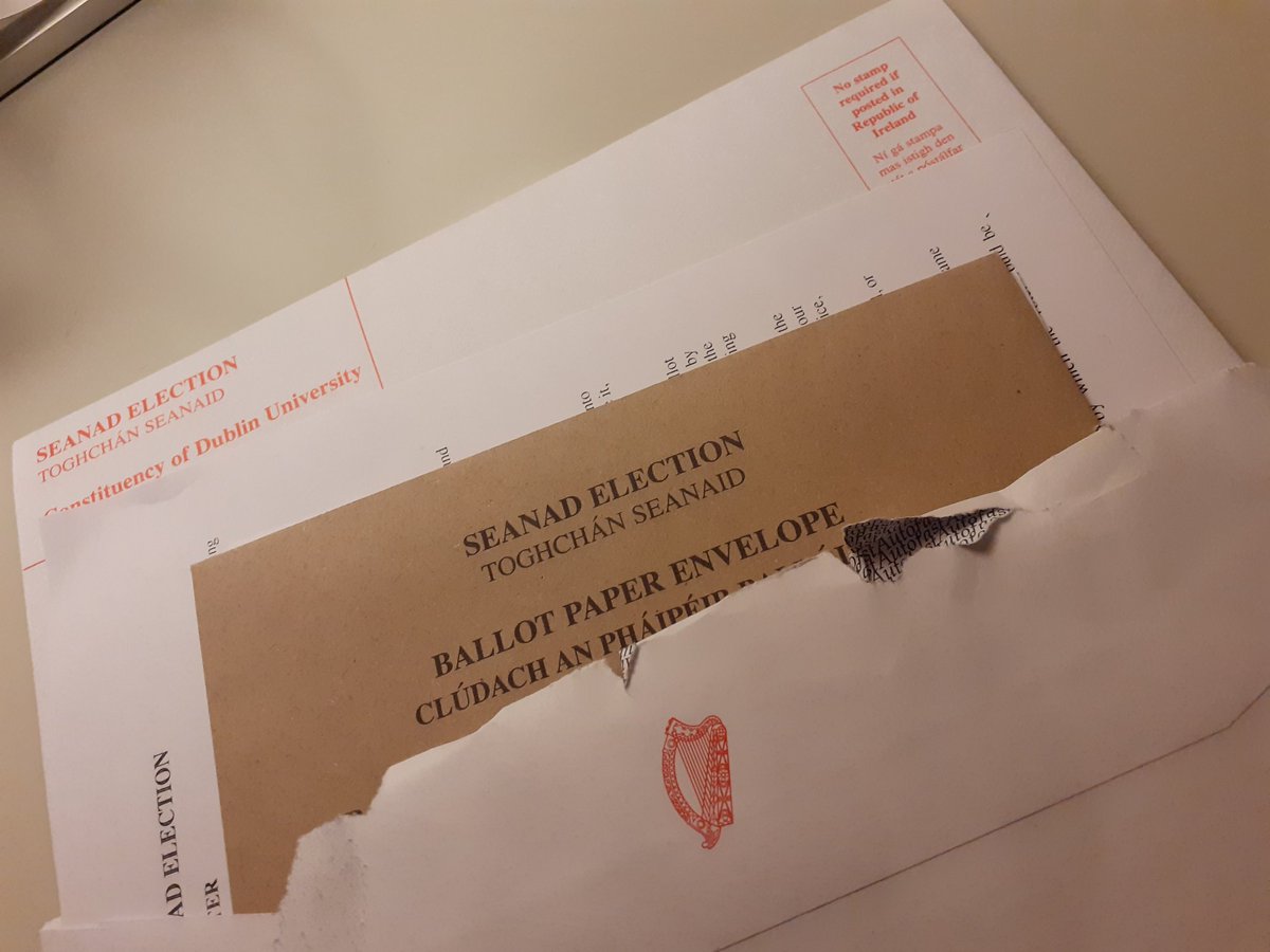 Seanaid election papers arrived today. Yet more important decisions to make this week!