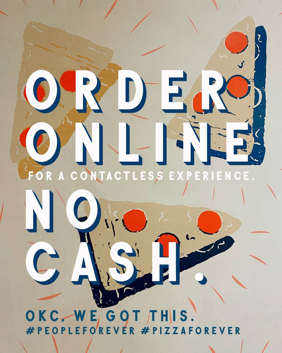 TheHallsPizza's tweet photo. We want to keep you safe. We want to keep our team safe. We want to make pizza for you... safely. 

ORDER ONLINE for a contactless experience. 

NO CASH. &amp; no cash tips. Self explanatory. Cards only. 

CURBSIDE // DELIVERY // order online [https://t.co/fhSLmxwTH1] https://t.co/dMPg3e6JO3