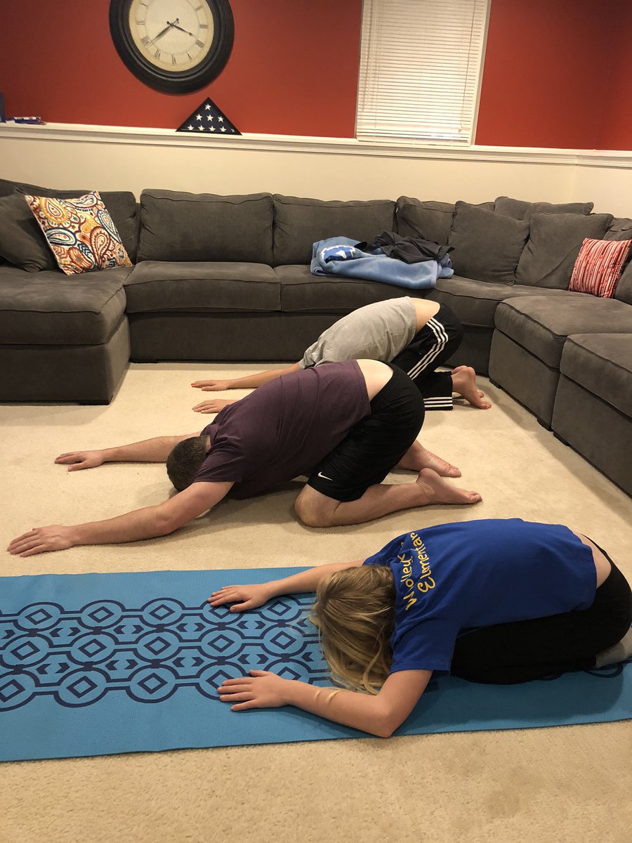 After a 2 mile walk, we cooled down with 15 minutes of yoga as a family. <a href="/SarahBethYoga/">SarahBethYoga</a> <a href="/centreridgees/">Centre Ridge Rams</a> #CRESculture #WorkoutWednesday #CRESspiritweek