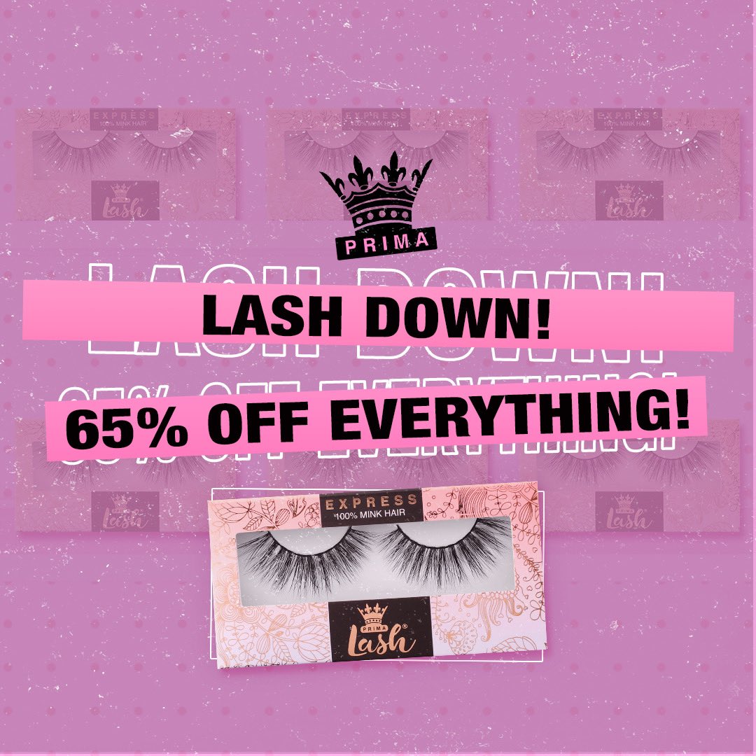 🚨 IT’S TIME FOR ̶L̶o̶c̶k̶ ̶d̶o̶w̶n̶ LASH DOWN 🚨

That’s right queens, order NOW and get 65% of all products site-wide* 😍 Hit the link to begin your haul! primalash.com
💓
*Excludes pigments, tools and adhesives, can’t be used with other discount codes