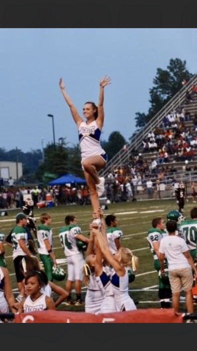 BrittanyMFowler's tweet photo. Reminiscing cheering on the Fort Mill Jackets for #TalentTuesday #PanthersEngaged https://t.co/rQ36VjBqnA