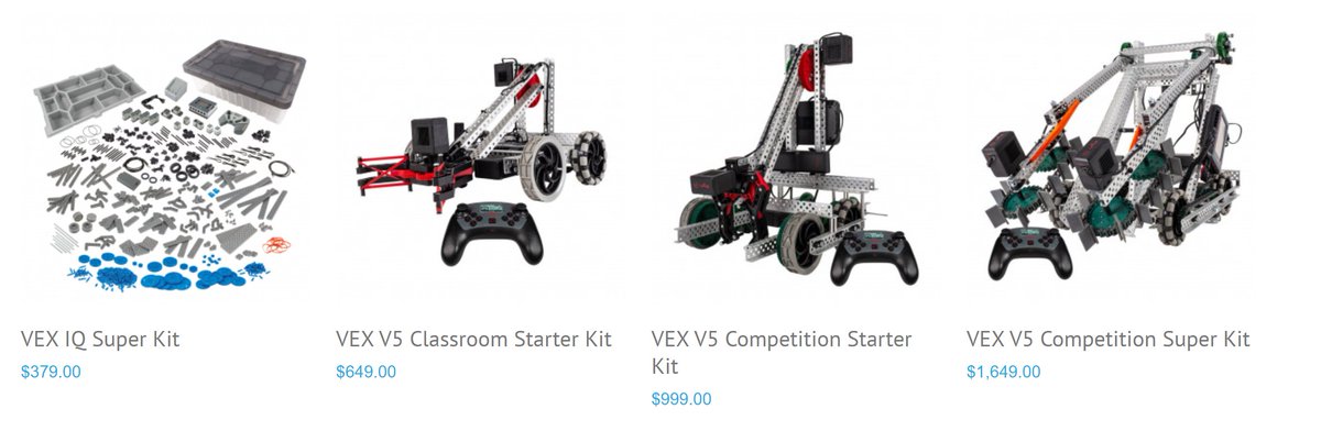 For customers in (CA, OR, ID, WA) states, purchase of a VEX Robotics kit for home learning now includes a number of hours of one-on-one video instruction with a Robot Mesh employee. ow.ly/ngts50yVMKL