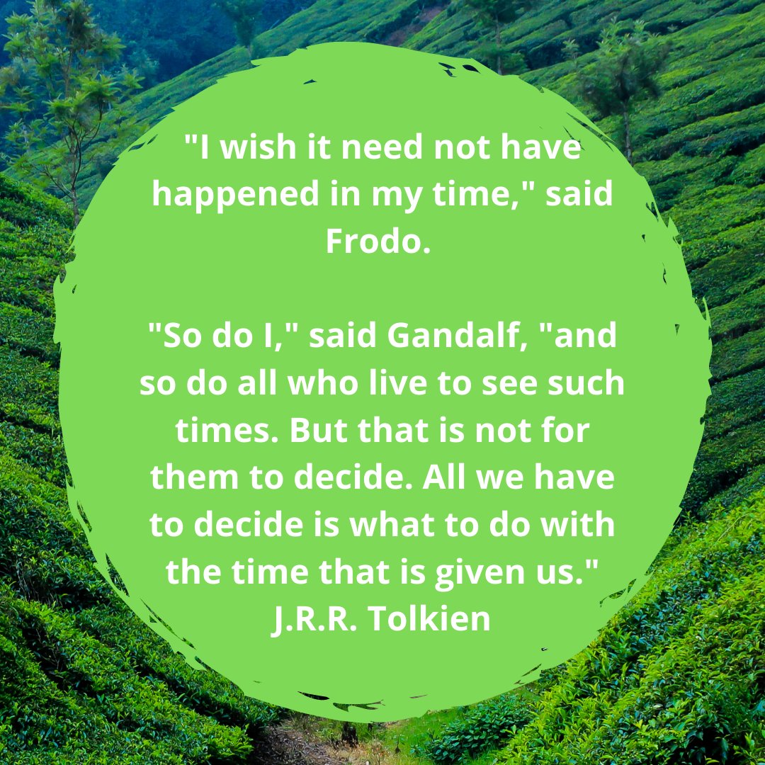 Happy #TolkienReadingDay! May Gandalf's words provide us all with some comfort in these uncertain times. #WednesdayMotivation #scplibrary #WednesdayWisdom #wizardwisdom #stayhome #readTolkien