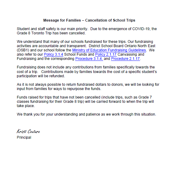 RRossBeattie's tweet photo. Letter Regarding Toronto Trip https://t.co/JwOO6olMo6 https://t.co/wXzoDK2VW6