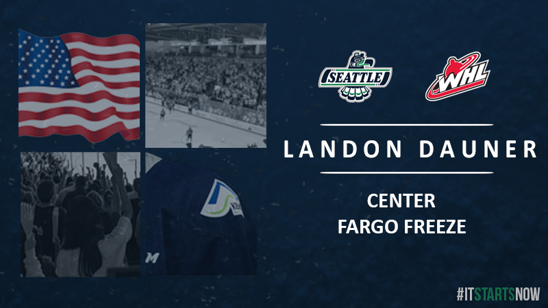SeattleTbirds's tweet image. The T-Birds select center Landon Dauner in the first round of @TheWHL U.S. Prospects Draft. 
👀 📊 ℹ️ 👉 bit.ly/3alOlV4