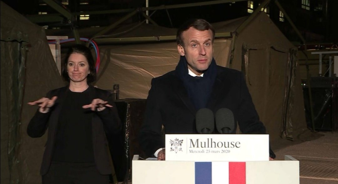 "Et afin de protéger le reste de la population, tous les gens atteints par le Covid-19 seront desormais isolés sur l'île de la Guyane." #macron20h