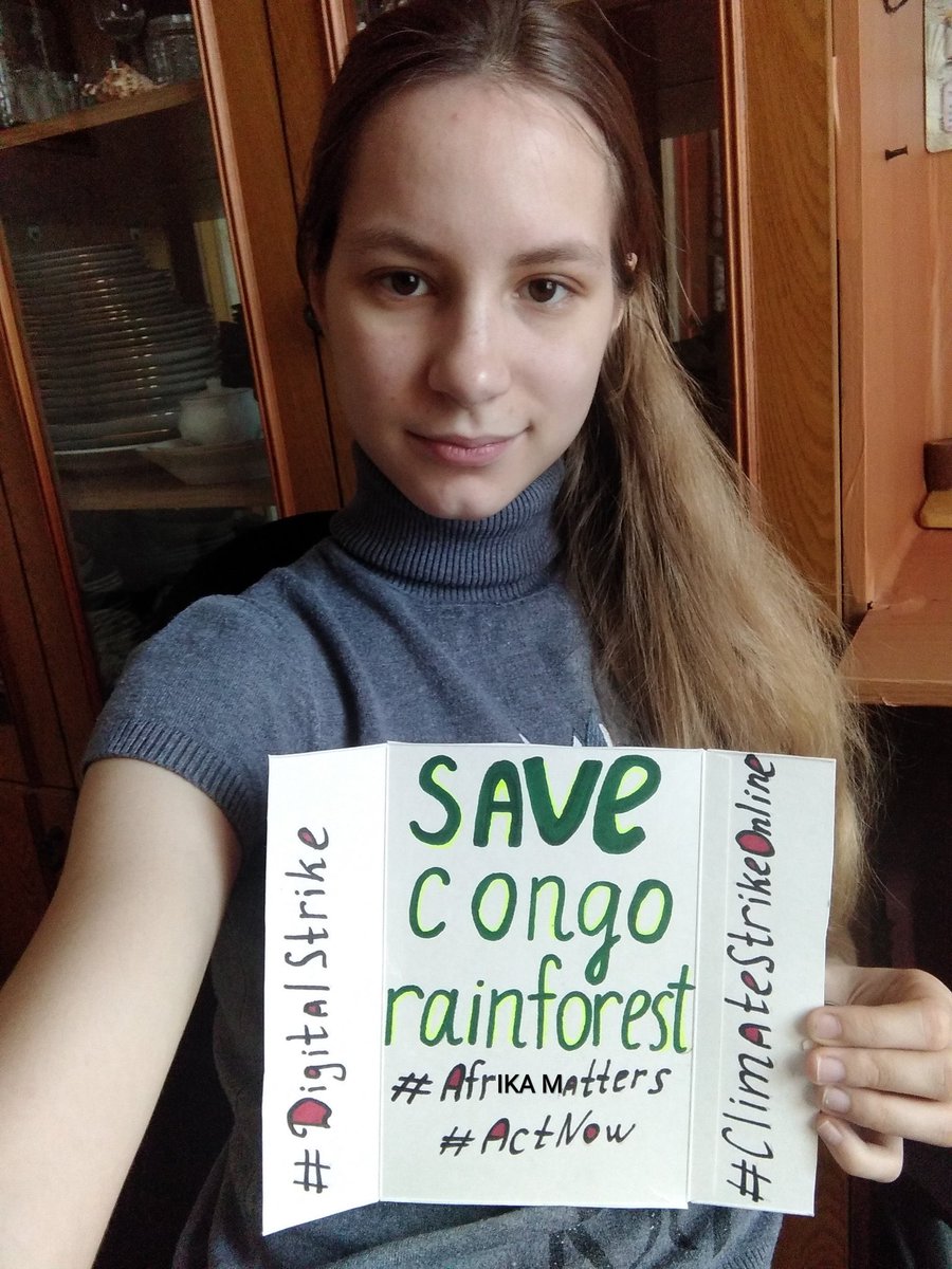 Anastasia Glazkova,  @AnastasiaGlazk1 Thank you for joining our team and fighting for the Congo Rainforest!