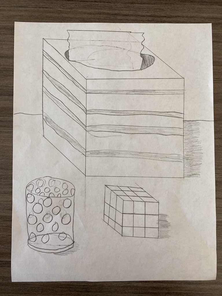 PineCrestArts's tweet photo. #PCGrade3 students are hard at work creating their detailed still-life drawings in their #PCVisualArts virtual classes. The @PineCrestSch student focused on both form and shadows to develop their fantastic #PCFineArts work of art. #PCCreativity https://t.co/D1YTONbPpt