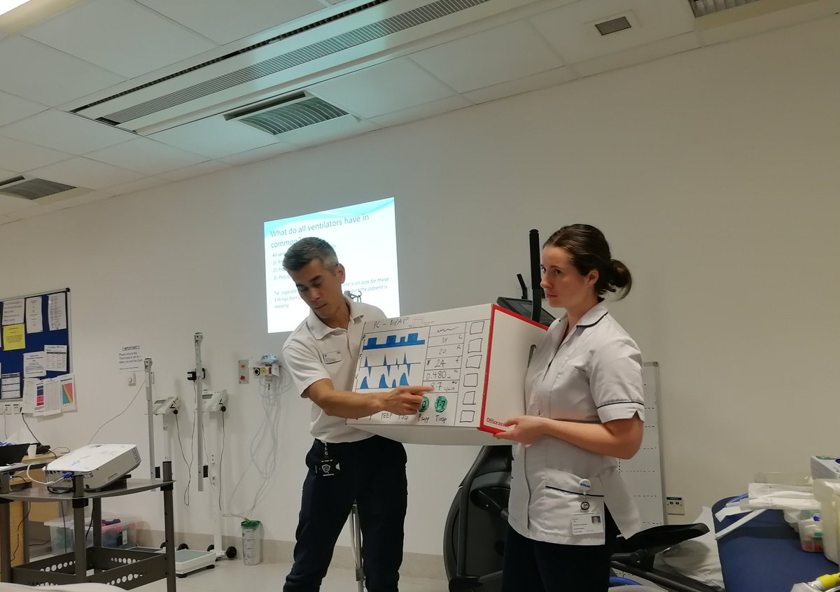 Fantastic teaching sessions over the past 2 days from the ARCCS Team to the BHRUT physios and some of <a href="/BHRUT_SLT/">BHRUT_SLT</a>. Informative and supportive teaching in preparation for #COVID2019.
❤️ the makeshift ventilator 👏 <a href="/BHR_AHPs/">BHR_AHPs</a>