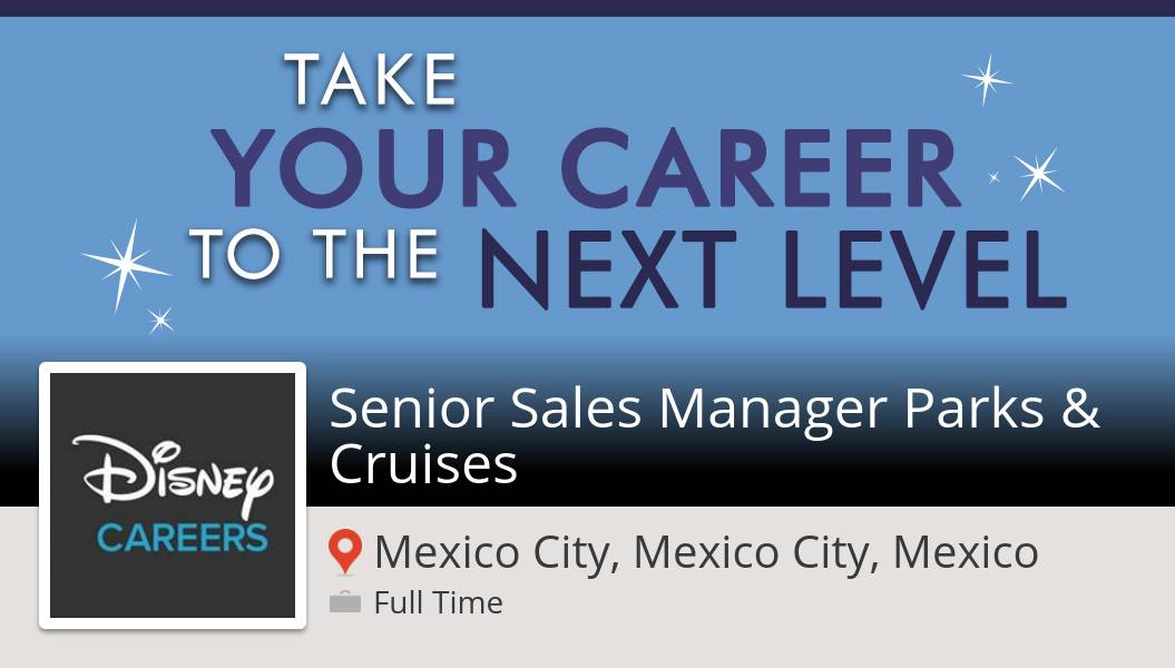 Tina_Porter's tweet photo. Check out this #job: Senior #Sales Manager #Parks &amp; Cruises at #Disney (#MexicoCity) https://t.co/enUT93fuwf #DisneyJobs https://t.co/CkKObxCBtR