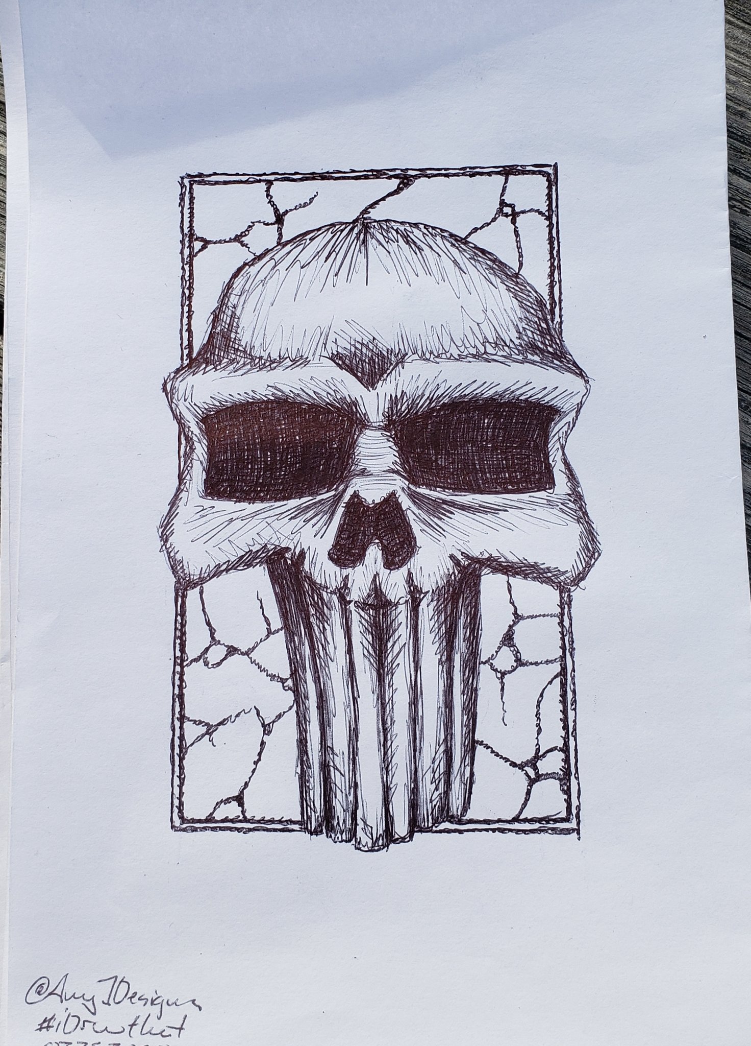 Artwork] Punisher sketch by Ron Frenz : r/Marvel