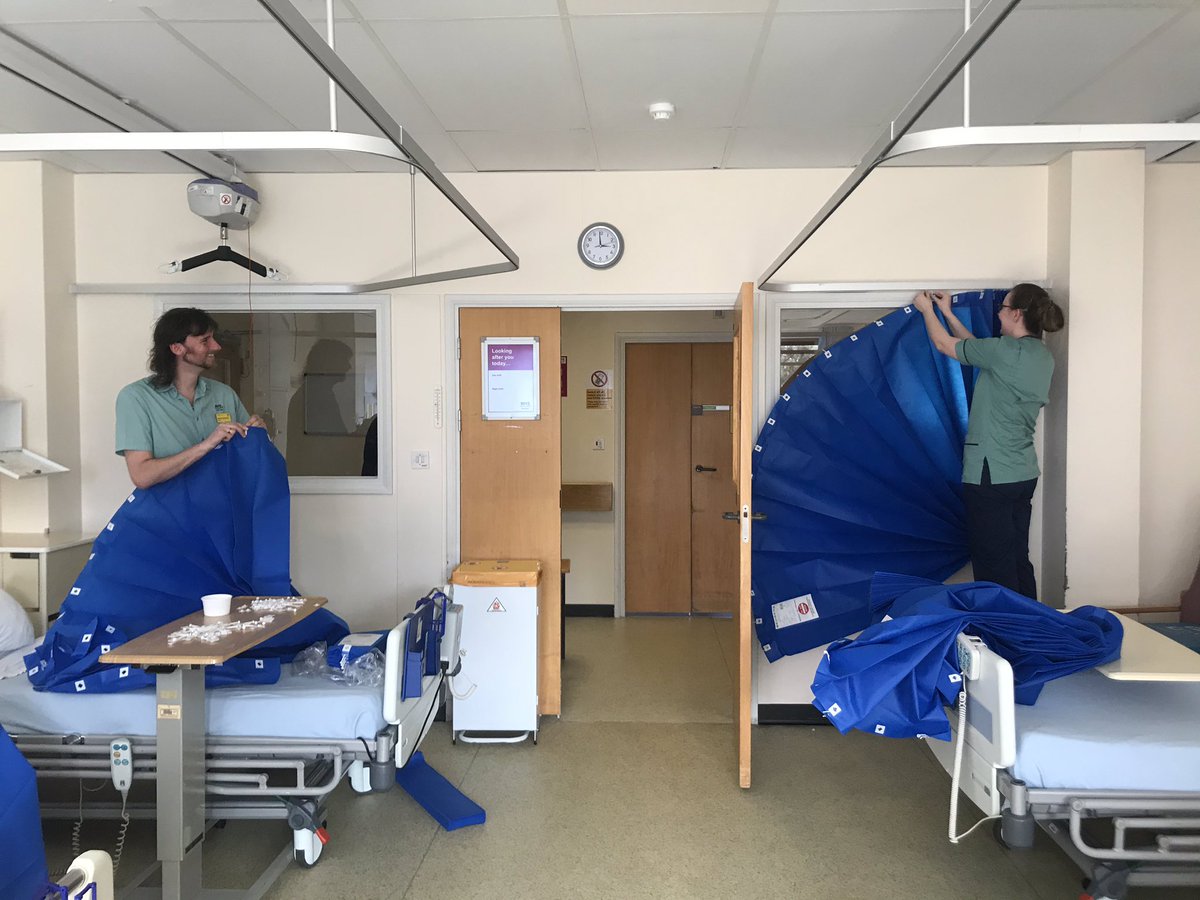 Every single member of our team in @NHSBorders is getting our wards ready to care for those affected by Covid 19 . Massive thanks to our domestics and porters 👌🏻❤️