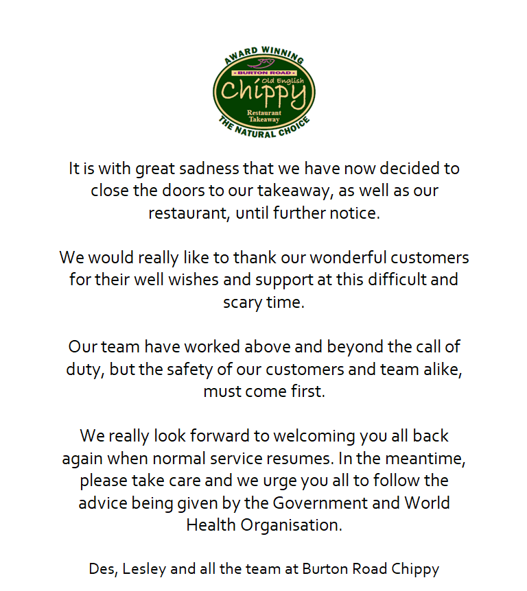 Burton Road Chippy - Lincoln tweet media