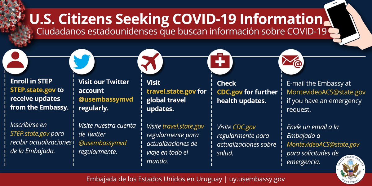 U S Embassy Uruguay We Will Continue To Post Updated Information For U S Citizens On This Account And Are Making Every Effort To Assist U S Citizens In At This Time