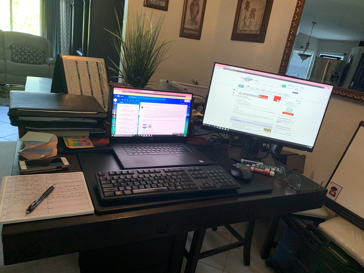 PBCDataQueen's tweet photo. Day 1 Remote Work is a wrap! Still ensuring educators and leaders have the what they need to support instructional goals for the students of SDPBC! #GotTech #VirtualLearningReady @pbcHoward @GFsheffield @CherylMckeever https://t.co/yfWw56n3Ca