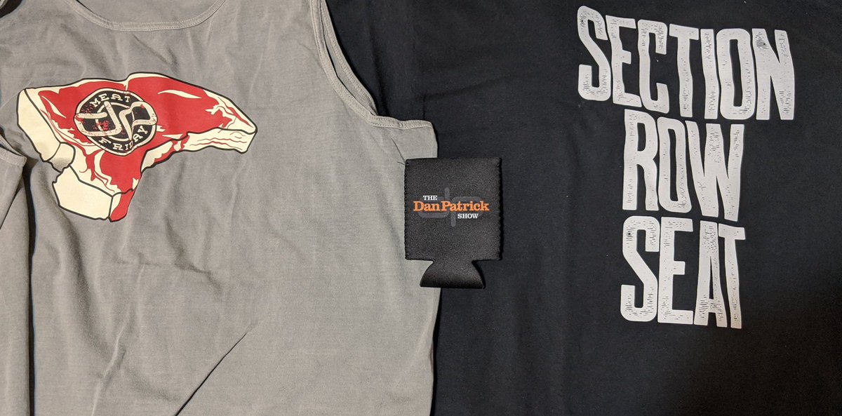 ChadBirger's tweet photo. My shipment of @dpshow gear showed up today. It's better than Christmas! #SectionRowSeat #MeatFriday @brooklynfritzy @PaulPabst @HiMyNameIsSeton @andrewperloff https://t.co/T7axEyoHx6