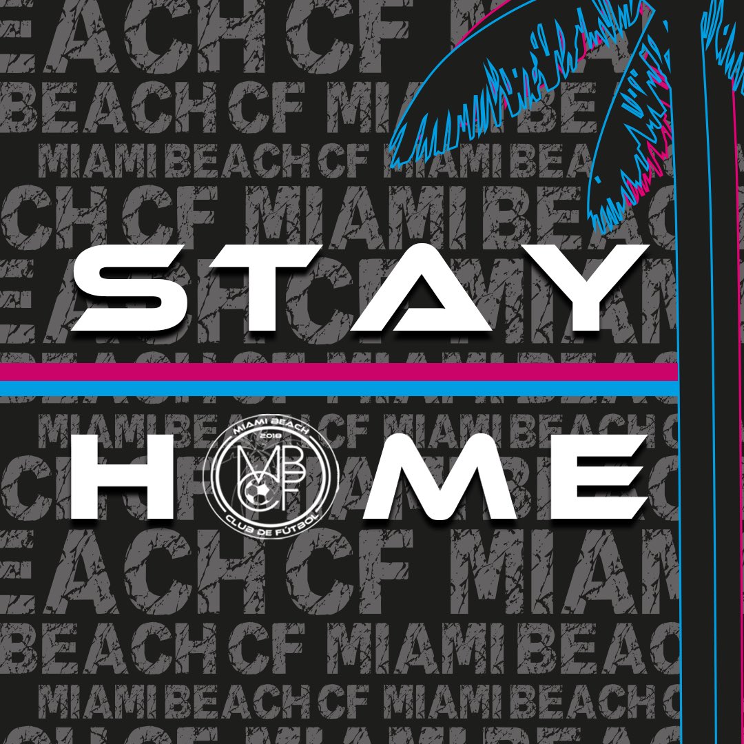 miamibeachcf's tweet photo. We encourage you all to, if possible, stay home and practice your social distancing so we can make it out of this and get back to plying Fútbol as soon as possible 👍🏼🌴⚽️
#LetsGoMiamiBeachCF
#VamosMiamiBeachCF
#ForzaMiamiBeachCF https://t.co/EEuV8O9CsO