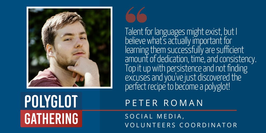 PolyglotGat's tweet image. ✋ Ahoj Peter! 👇

Peter is in charge of creating content and managing the social media 📲, and along with our dedicated team of 🏃‍♀️ volunteers 🏃‍♂️, he will make sure that the event runs in a smooth way on the spot! 🙂