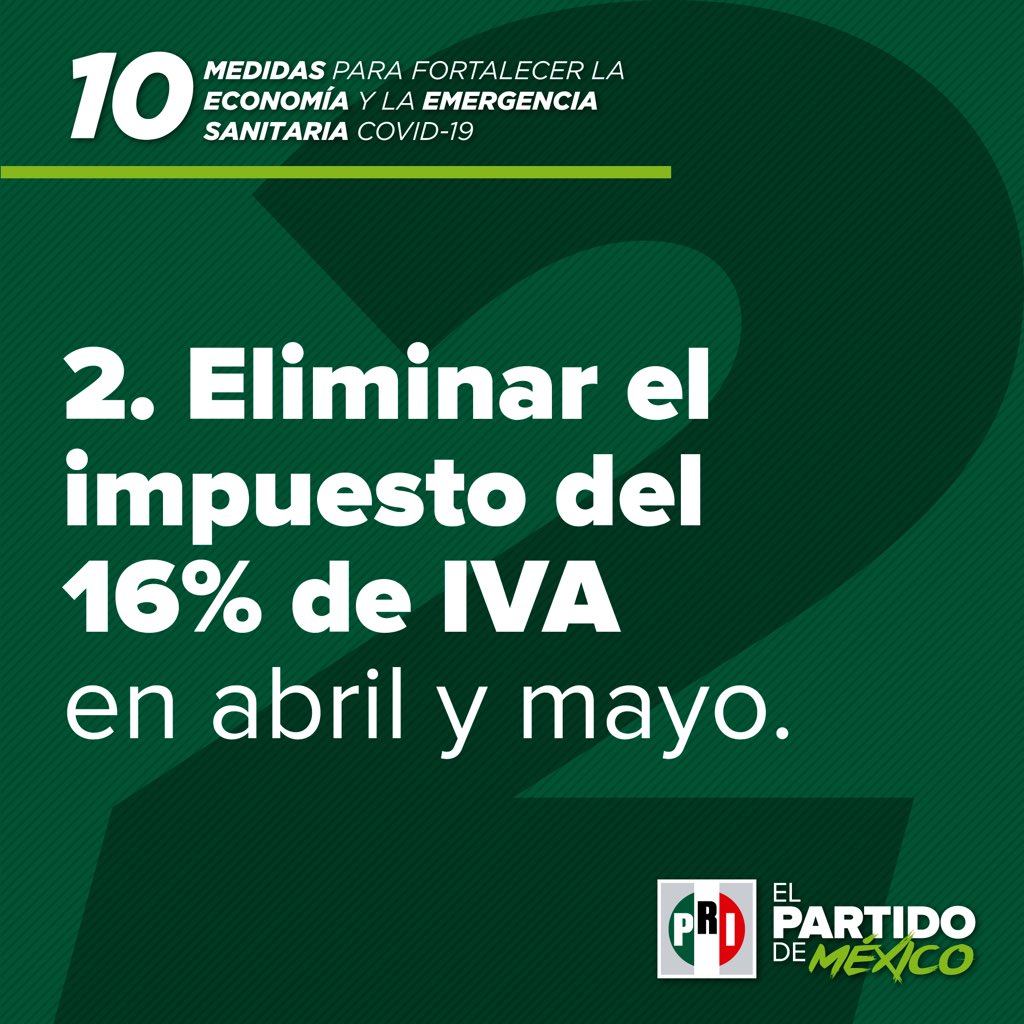 Para resguardar la economía de las y los mexicanos, #ElPRIPropone: