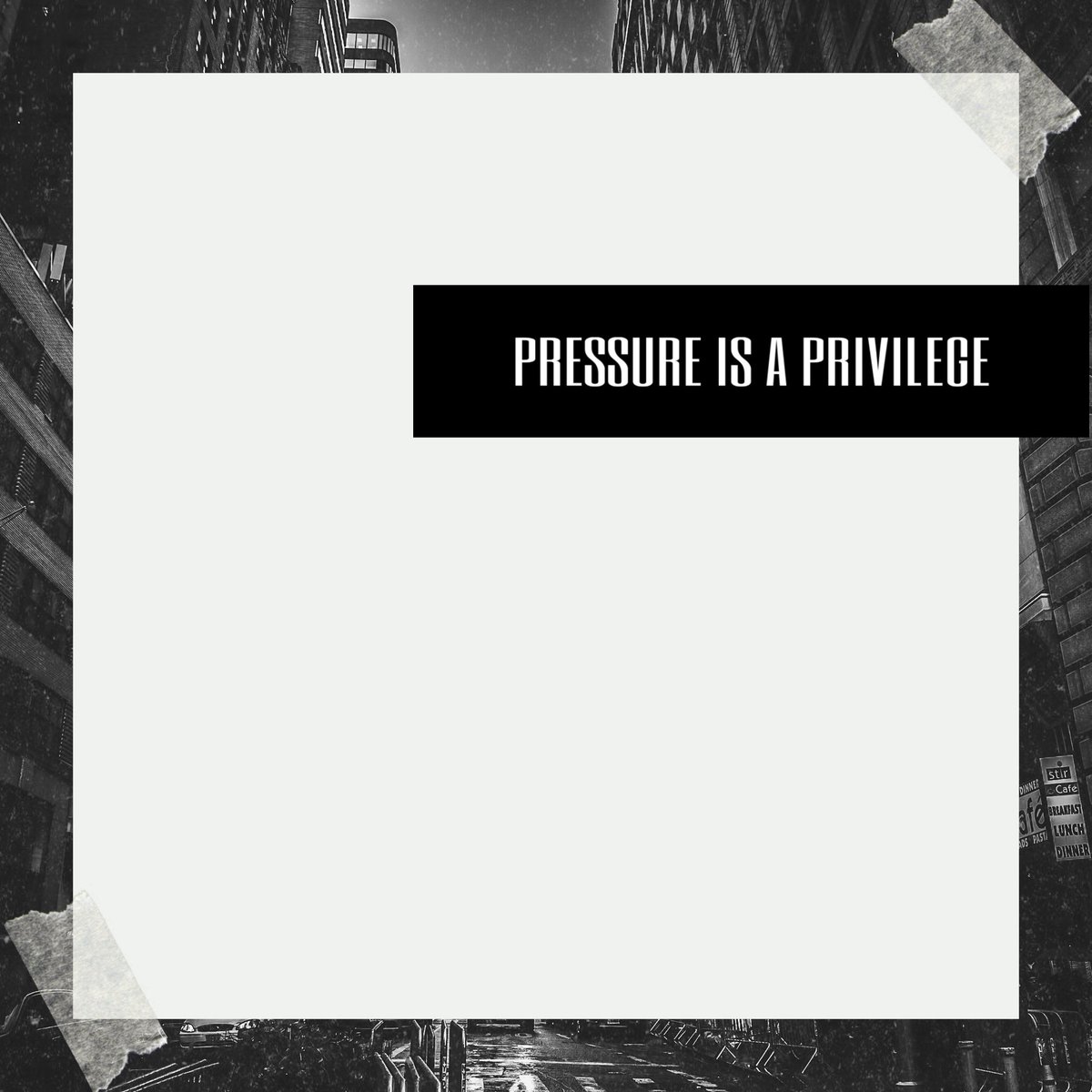 During this time we understand students + adults are under a lot of pressure.

Pressure is a weight that can be unbearable if you don’t know how to properly handle it.

However, if you handle it correctly, pressure makes diamonds. This pressure you are under is a PRIVILEGE.