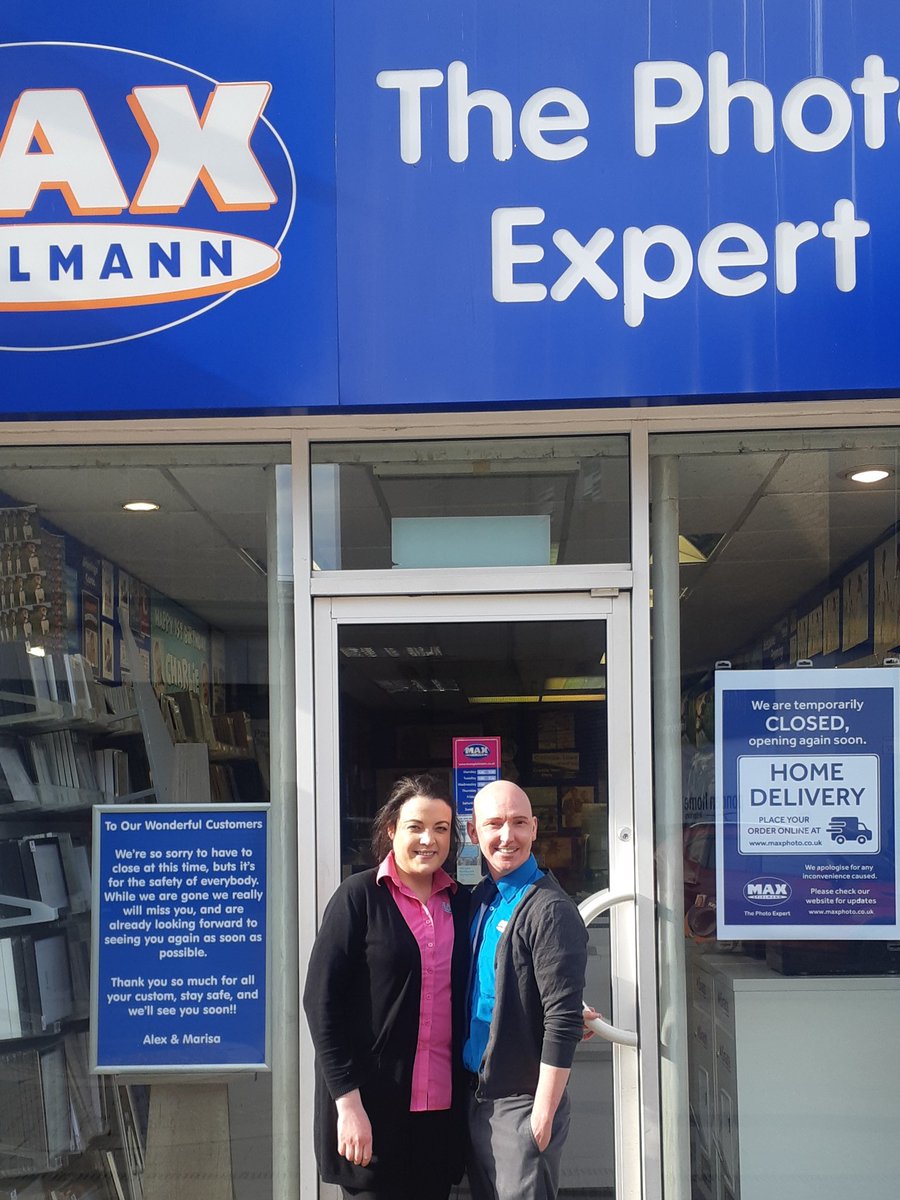 A sad and surreal day closing #HarrogateMax with <a href="/MarisaTowler/">Marisa Towler</a> today!Something we never thought we would do! We cant wait to see our wonderful customers again - they mean so much to us!We're waiting by the phone for our amazing boss <a href="/JamesTCobbler/">James Timpson</a> to give us the call!#SeeYouSoon