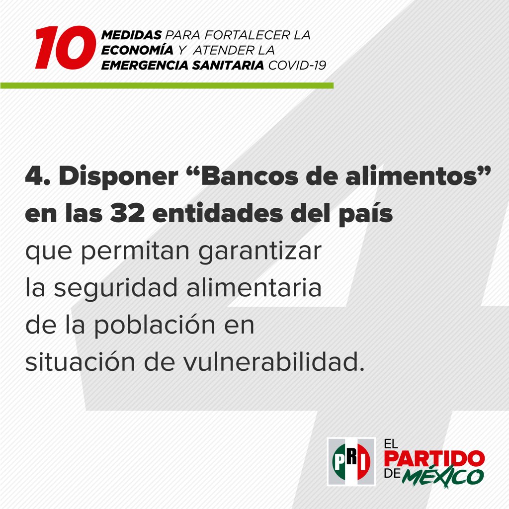 Para garantizar la seguridad alimentaria de las y los mexicanos, #ElPRIPropone: