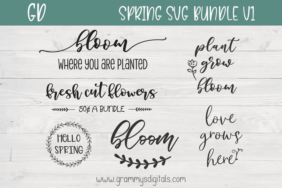 grammysdigitals's tweet photo. >>  NEW design listed! Spring SVG Mini Bundle V1. Use these SVG files to make diy shirts, home decor, gifts, and more. https://t.co/cWp4cU8Lca
•
#svgfile #svgfiles #svgbundle #svgbundles #cutfiles #cuttingfiles #svgcuttingfiles #spring #springdecor #springhomedecor https://t.co/K7waoxNvs9
